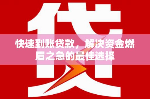 带岭快速到账贷款，解决资金燃眉之急的最佳选择