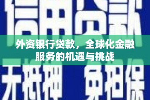 带岭外资银行贷款，全球化金融服务的机遇与挑战