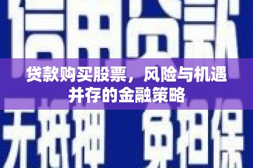 带岭贷款购买股票，风险与机遇并存的金融策略
