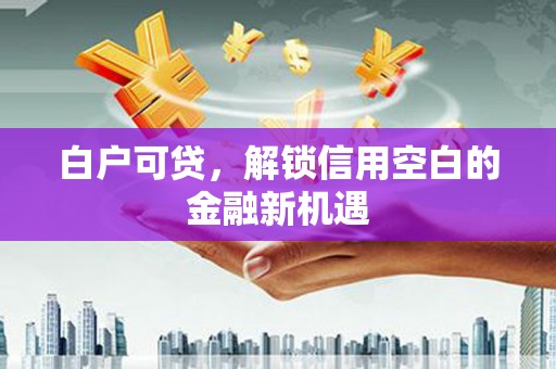 带岭白户可贷，解锁信用空白的金融新机遇