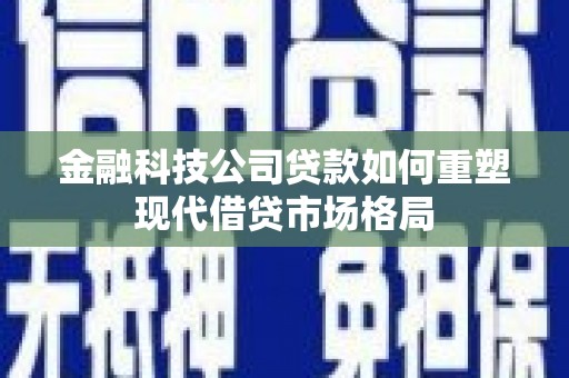 带岭金融科技公司贷款如何重塑现代借贷市场格局
