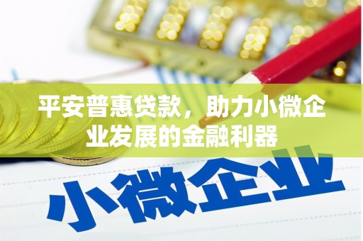 带岭平安普惠贷款，助力小微企业发展的金融利器